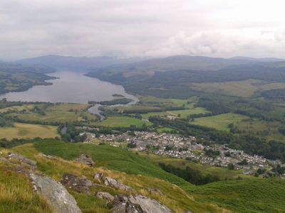 View over Killin and Loch Tay