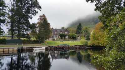 Dall Lodge with River Lochay